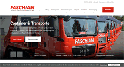 Desktop Screenshot of faschian-container.de